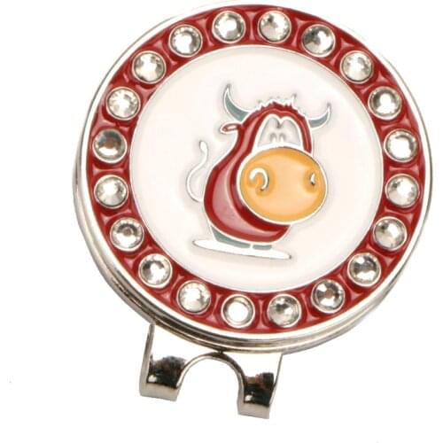 Golf Ball Marker - Magnetic Golf Hat Clip Alloy Professional Ball Mark Gift