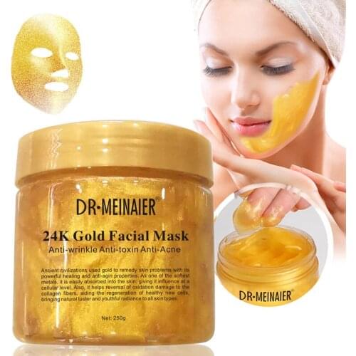 250g Golden collagen repair sleep mask moisturizing pore shrinking cream smear mask Skin care beauty products skin care products