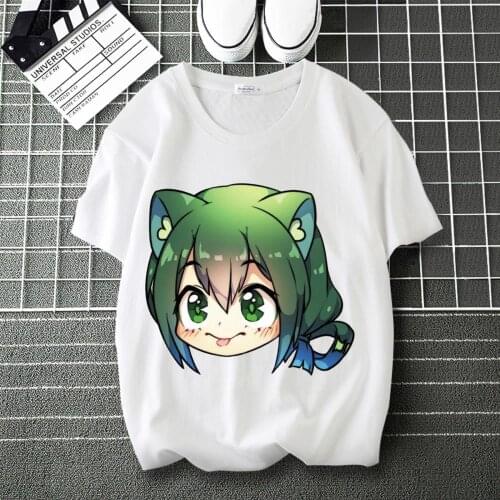 My Hero Academia Deku Design Print Cool T-Shirt Round Collar Short Sleeve Modal Top Tshirt