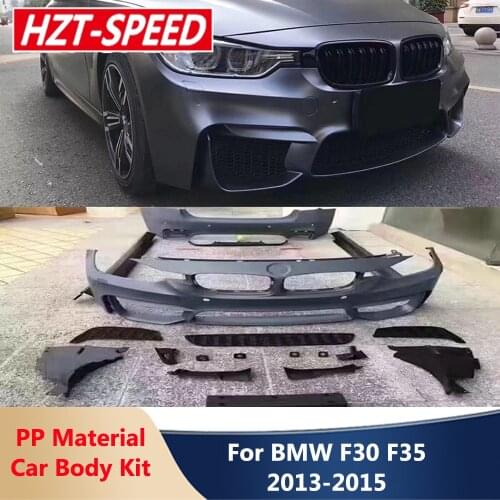 F30 F35 Unpainted FRP Front / Rear Bumper Side Skirts Car Body KitS for BMW 3 Series F30 F35 Modify M3 Style 2013-2015 Modify