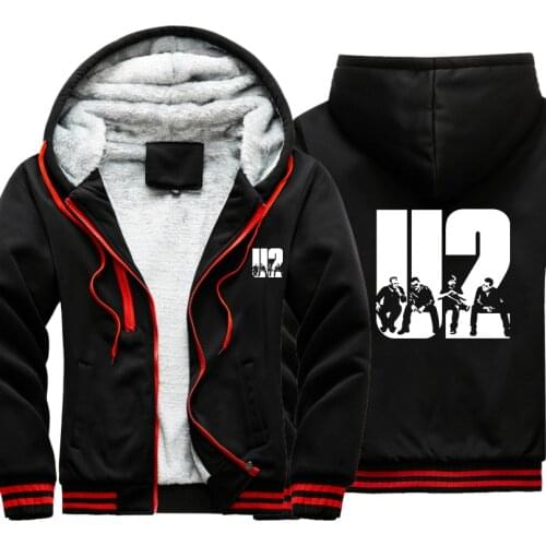 Rock band U2 men coat winter outwear windbreak Male Jacket warm hoodies men thick Camouflage Sleeve causal winter Mens Jacket