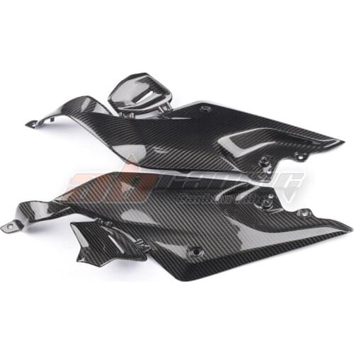 Gas Tank Side Knee Cover Panel Fairing Cowl For BMW R1200R 2015-2018 Full Carbon Fiber, 100% Twill