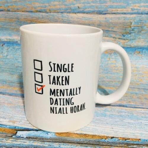 Single Taken Mentally Dating Mug 11oz White Ceramic Coffee Mugs Couple Friends Gift