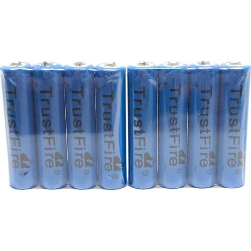 20pcs/lot TrustFire 3.7V TR10440 600mAh 10440 Rechargeable Lithium Battery with 1000 Cycle for LED Flashlights Headlamps