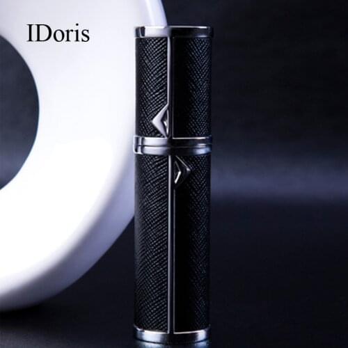 IDoris perfume vaporizers Portable Mini Perfume Glass Bottle Travel Aluminum Spray Atomizer Empty Metal Parfume Atomiser Sprayer