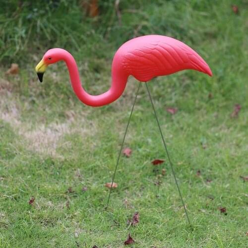 SOLEDI Flamingo Statue Outdoor Gardening Decor Flamingo Garden Artificial Pink/Red for Festival Garden Lawn Art Ornaments