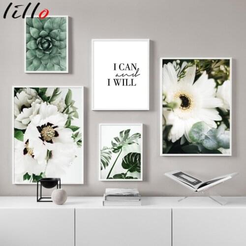Aloe succulents green monstera plant art nordic posters and prints wall art frames canvas wall for living room decor