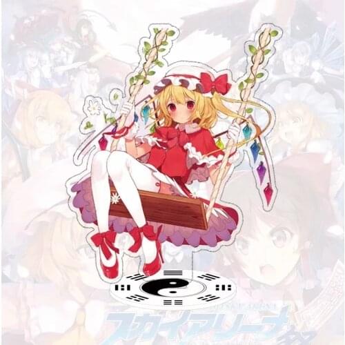 TouHou Project Flandre Remilia Scarlet Hakurei Reimu Acrylic Stand Figure Desktop Decoration Collection Model Toy Doll Gifts