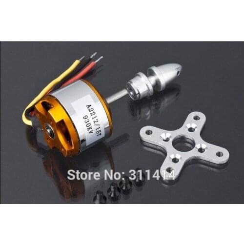 2pcs/lot XXD A2212 930KV Brushless Outrunner Motor 15T For RC Aircraft KK QuadCopter UFO Wholesale + Free Shipping