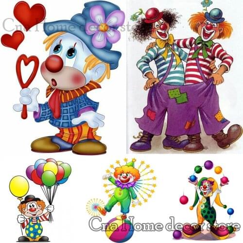 2019 New arrival cartoon clown balloon 5D diy diamond paintings full embroidery pattern 3d cross stitch kits room decoration