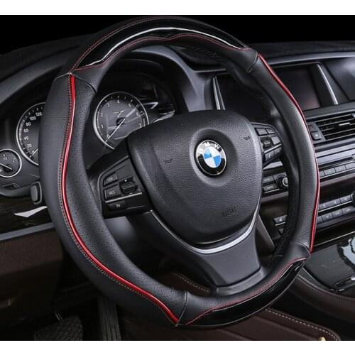 38CM Anti slipLeather Car Steering Wheel Cover For BMW f30 f10 e46 x5 e70 x1 x3 e39 x5 x4 f11 all models Car-Styling