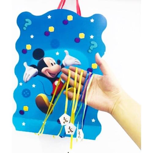 40*30cm/set kids birthday party supplies cartoon theme mickey mouse paper pinata disposable baby shower party decoration favors