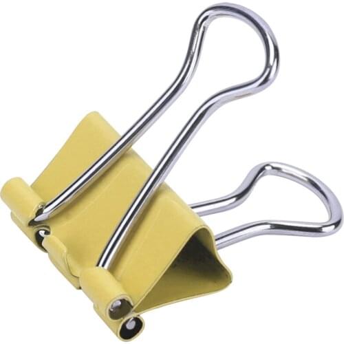 40pcs/pack economic bill c8555es metal color stationery thresher purse data dovetail clip
