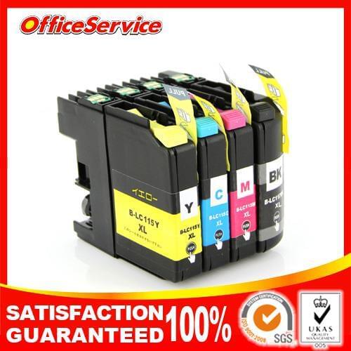 4PK Compatible Inkjet Cartridge with chip For LC117 LC115 For Brother MFC-J4510N/DCP-J4210N,Free Shipping