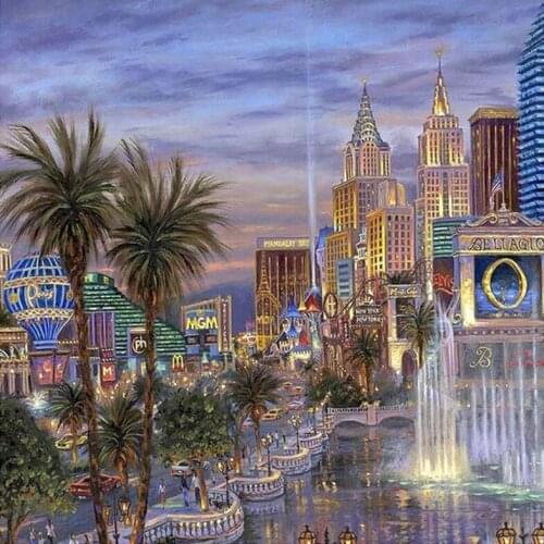 A10218 11CT/14CT/18CT/25CT/28CT night snowing patterns Counted Cross Stitch DIY Cross Stitch Kits Embroidery Needlework Sets