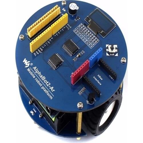 AlphaBot2-Ar Robot Building Kit for PLUS+Ultrasonic Sensor Obstacle Avoiding+IR Remote Controller+Dual-Mode Bluetooth