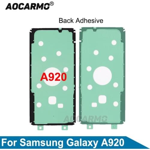 Aocarmo For Samsung Galaxy A920 Back Cover Adhesive Sticker Glue Replacement Parts