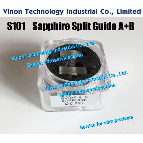 D=0.27mm Sapphire Split Wire Guide A+B S101 3080061 edm Upper Guide AB Set 0.27mm 0205049 for AQ,A,EPOC,AQ325,0200283 wire-cut