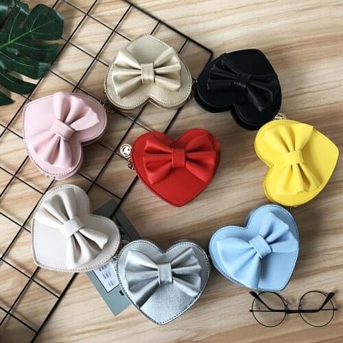 Raged Sheep Childrens Wallet 2019 New Cute Solid Color Bow Diagonal Shoulder Bags Fashion Girl Kids Purse Mini Accessories Bag
