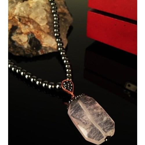 Dr Stone Natural Stone Women 'S Pink Quartz Stone Rose Gold plated Koly 372868057