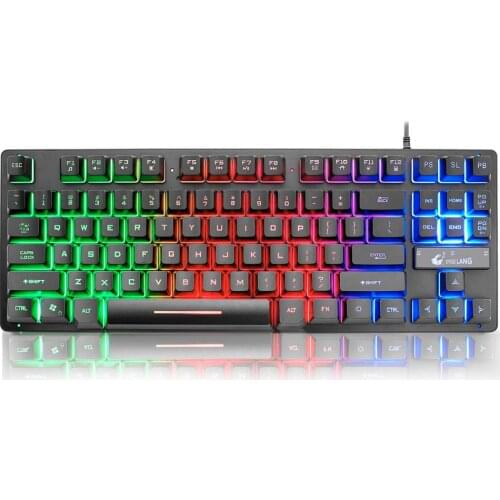 Gaming gaming keyboard LED backlit light waterproof ergonomic Usb video games computer KKLACK16