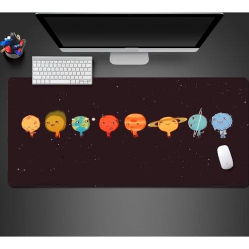 Fashion Interest Advanced Lock Edge Mousepad Large Game Competition Non-Slip Washable Customizable Rubber Pad Computer Table Mat