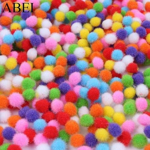 8mm 10mm 15mm 20mm 25mm 30mm Mix Colors Pompom Soft Fluffy Plush Balls Pompone Pom Poms Furball DIY Handmade Craft Material