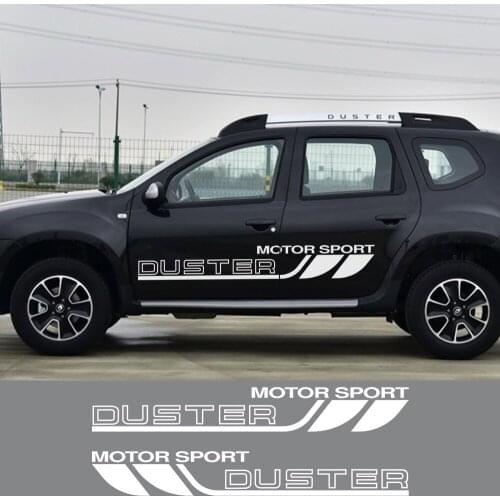 Car Door Side Graphic Vinyl Stickers for Dacia Duster Auto Body Decor Vinyl Film Sport Racing Decal Car Tuning Accessories