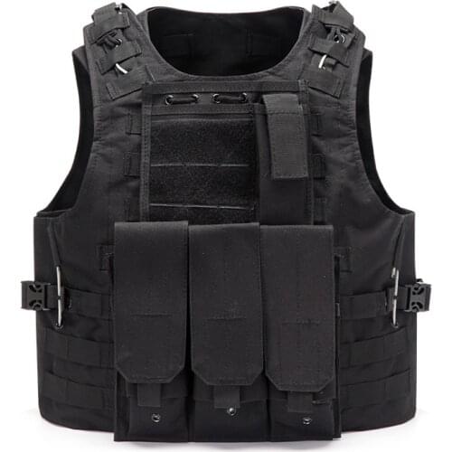 Ocali outdoor sports training vest multi-functional MOLLE extended military fans protective camouflage vest