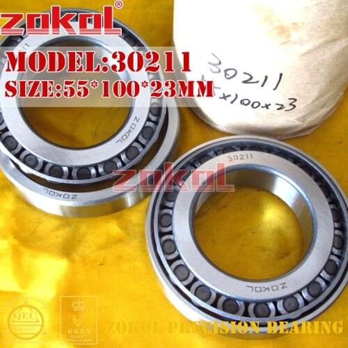 ZOKOL bearing 30211 7211E Tapered Roller Bearing 55*100*23mm