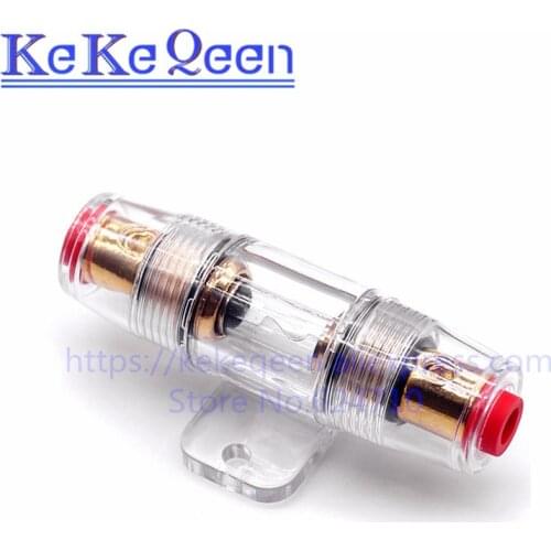 1set 30A 40A 50A 60A 70A 80A 100A AGU 10*38MM Fuse & Holder Car Audio Refit Fuse Holder Car Stereo Audio Circuit Breaker Inline