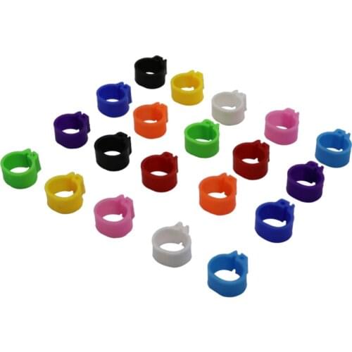 Multicolor Pigeons Rings 10mm Bayonet Identification Ring Bird Plastic Clip Rings Pigeon Foot Ring Pigeon Supplies 200 Pcs