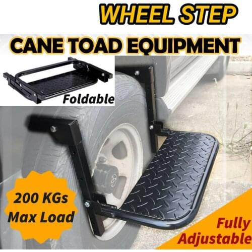 Universal Car Stairs Tyre Mount Steps Ladder Wheel Step Tyre Ladder Lift Stair Foldable Van Truck 4WD 4X4 Adjustable Car