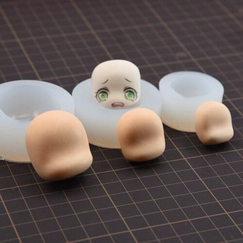 Super light clay mold human body Q version clay universal silicone face mold human face mold steamed bun face bun face