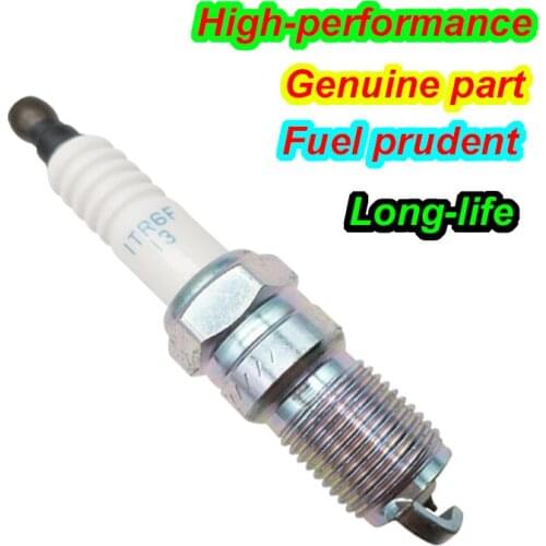 HOT 6PCS IRIDIUM PLATINUM ITR6F13 ITR6F-13 Spark Plugs high quality car ignition plug FOR L3Y4-18-110 L3Y418110 4477 IT20 VT20