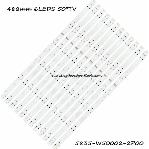 100% New 12pcs/Kit LED strips for LG 50 TV 50UH5500-UA 50UH5530-UB V500DK2-QS1 V500DJ2-QS5 5835-W50002-2P00 10-10065A-01A
