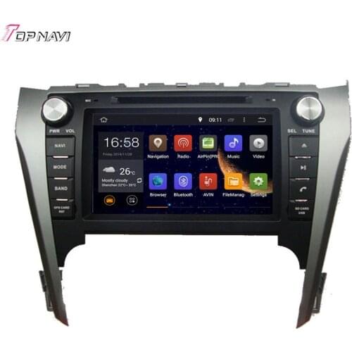 TOPNAVI 8' Octa Core 4GB RAM Android 6.0 Car Radio Stereo GPS for TOYOTA CAMRY 2012- Audio DVD Player