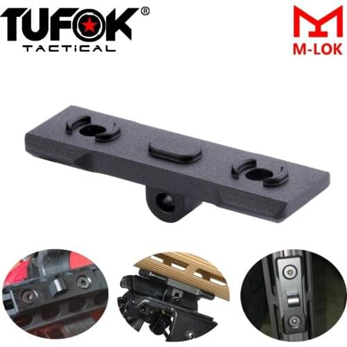 TuFok M-Lok Tactical AR15 Bipod Adapter Harris Style Bipod Mount Picatinny Weaver Rail Mount Fit Mlok Handguard Hunting Aluminum