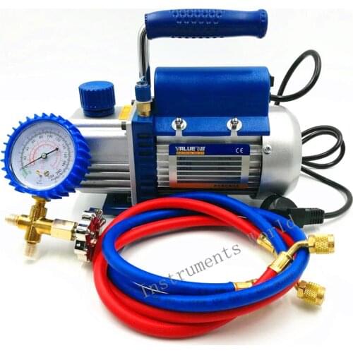 150W Vacuum Pump FY-1H-N Air Conditioni Add Fluoride Tool Vacuum Pump Set With Refrigerant Table Pressure Gauge Refrigerant Tube