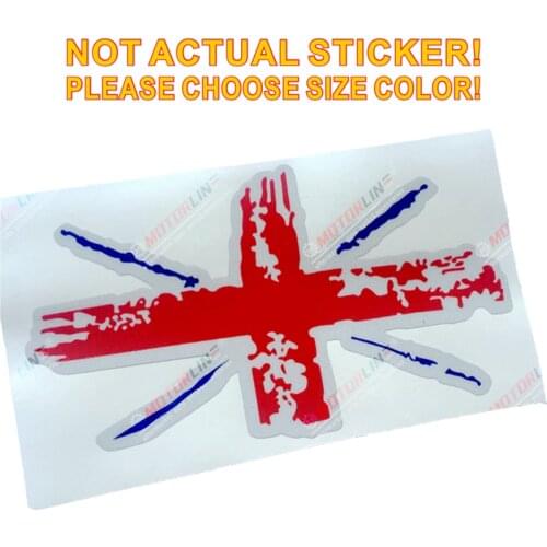 UK Flag Union Jack Decal Sticker Car Vinyl Reflective Glossy vintage pick size