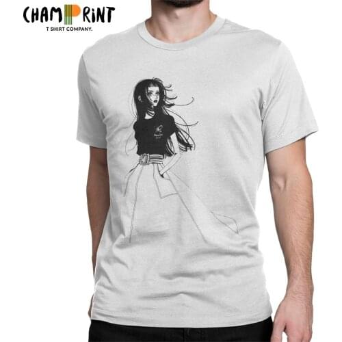 Yukari Caroline Paradise Kiss Manga T-Shirt Men Vintage Pure Cotton Tees Crewneck Short Sleeve T Shirts Plus Size Tops