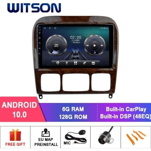 WITSON 10.2'' Android 10 Octa core 4GB RAM CAR RADIO FOR MERCEDES-BENZ S CLASS 1999-2007 1024x600 HD+DVR/WIFI+MirrorLink