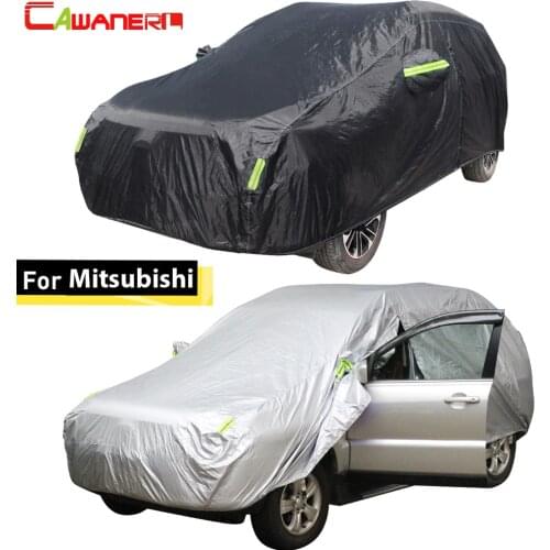 Cawanerl For Mitsubishi Colt ASX Lancer Outlander Pajero Grandis Galant Expo Waterproof Car Cover Sun Rain Snow Protector Cover