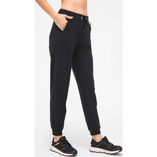 Women Drawstring Waist Joggers Pants Track Cuff Sweatpants with Pockets Tapered Lounge Casual Sports Yoga Workout Running Pants