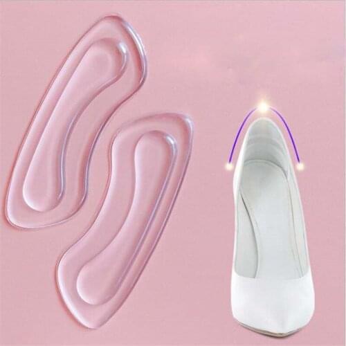 1Pairs Rearfoot Invisible Silicone Anti-Slip High Heel Cushions Heel Back Liner Shoes Silicone Insoles Shoe Cushion