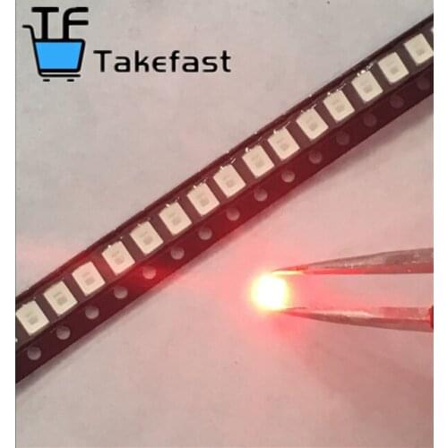 4000PCS Hot 14-20LM 2835 Red SMD LED 0.2W high bright light emitting diode chip leds Free shipping