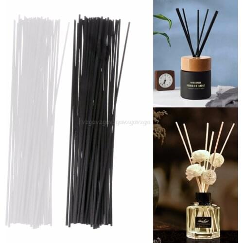 50Pcs 30cmx3mm Fiber Sticks Diffuser Aromatherapy Volatile Rod for Home Fragrance Diffuser Mr26 19 Dropship