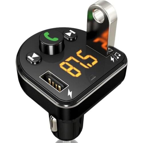 Handsfree Car Kit Wireless FM Transmitter LCD MP3 Player Dual USB AUX Phone Charger For IPhone Car Player