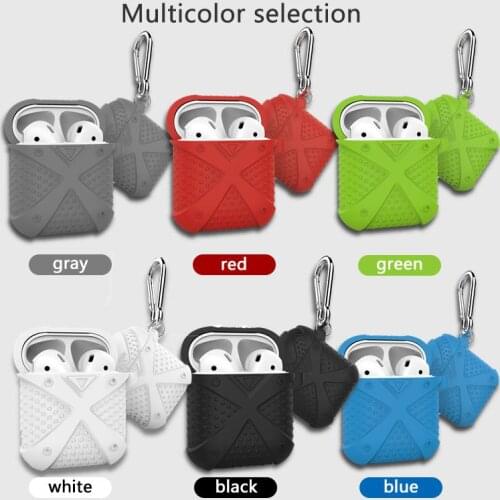 Cover For Apple Airpods Case Cover With Hook Accessories Silicone Wireless Headphone Earphone Protector Case