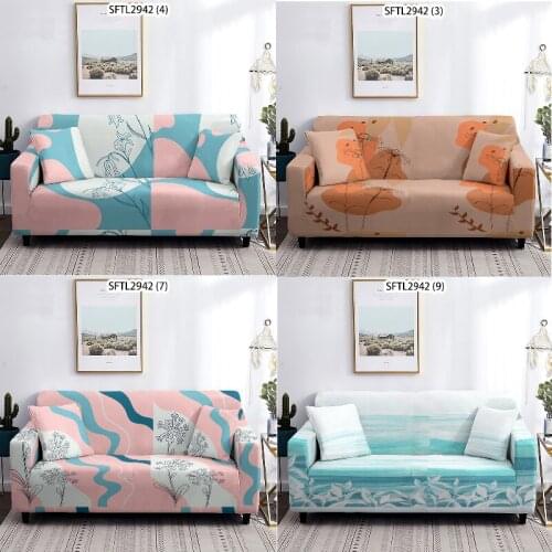 Animal flowers and leaves Sofa cover Sofa Sofa chaise cover lounge Puff seat sofa covers Covers for armchairs Armchair cover